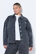 Jeansjacke, oversized, Grey-Denim mit Leo