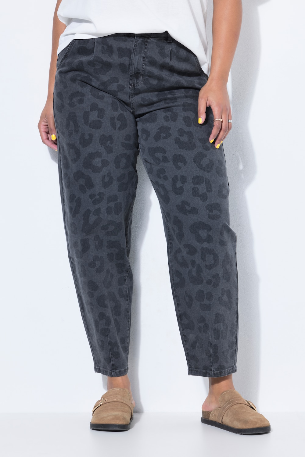 Große Größen Ballon-Jeans, Damen, grau, Größe: 58, Baumwolle, Studio Untold