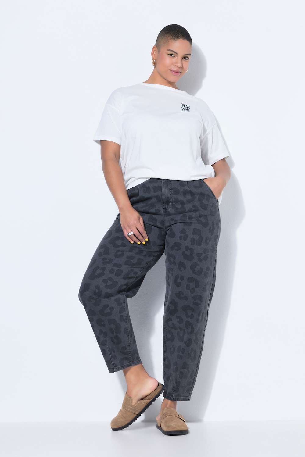 Ballon-Jeans, Wide Shape, High Waist, Leo