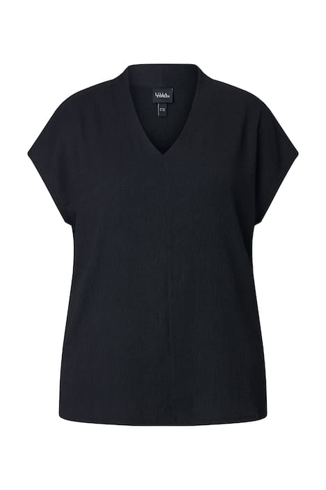 Tričko, oversized, kalichový límec, V výstřih, polo rukávy