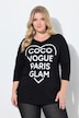 T-Shirt, A-Linie, Coco-Herz Motiv, 3/4-Ärmel