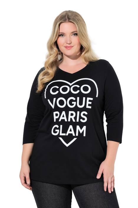 Tričko, A střih, Coco srdce, 3/4 rukávy