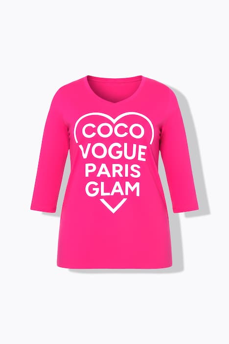T-Shirt, A-Linie, Coco-Herz Motiv, 3/4-Ärmel
