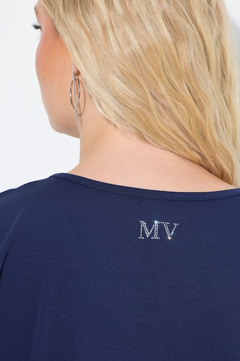 T-Shirt, Kreise, Oversized, Rundhals, Halbarm