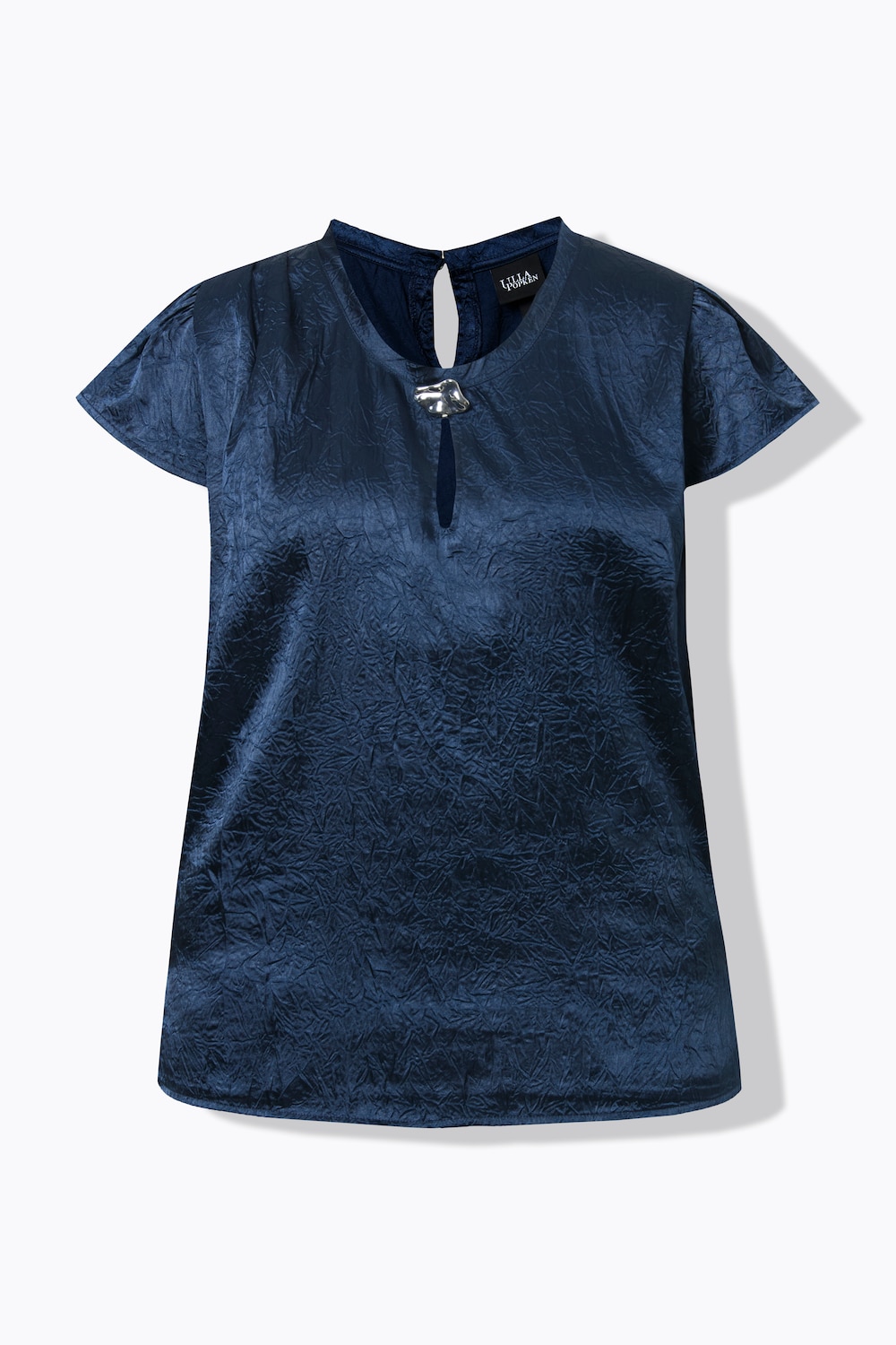 Stora storlekar Blustopp, Dam, blå, storlek: 58, Polyester, Ulla Popken
