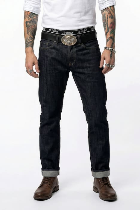 JP1880 Selvedge Denim-Jeans, Denim, FLEXNAMIC®, 5-Pocket, Loose Fit, bis 72