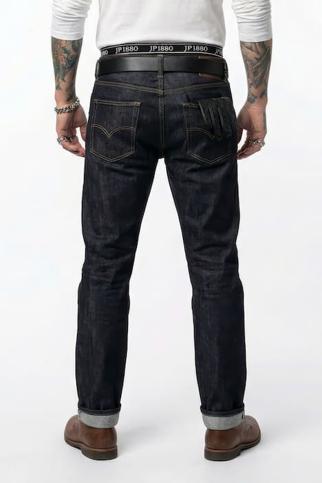 JP1880 Selvedge Denim-Jeans, Denim, FLEXNAMIC®, 5-Pocket, Loose Fit, bis 72