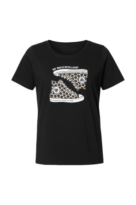 Tričko, Comfort střih, motiv tenisek, krátké rukávy