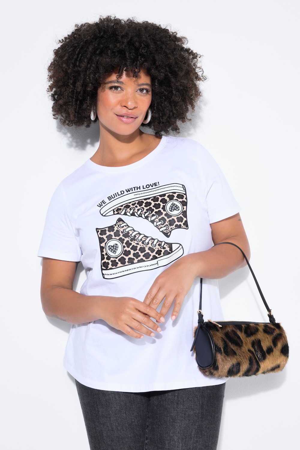 T-shirt, comfort fit, sneakermotief, korte mouw