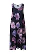Midi šaty, květinový vzor, kulatý výstřih, bez rukávů