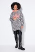 Long-Hoodie, Kapuzensweater, Leo-Muster, WILD
