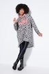 Long-Hoodie, Kapuzensweater, Leo-Muster, WILD