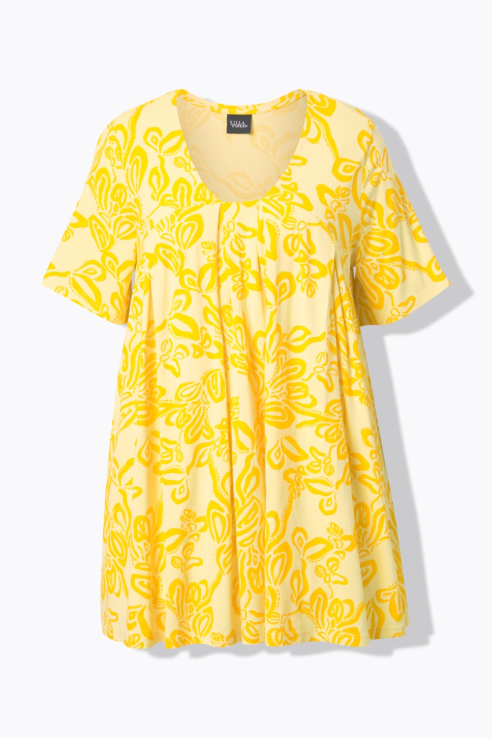 Stora storlekar Topp, Dam, beige, storlek: 46/48, Viskos, Ulla Popken