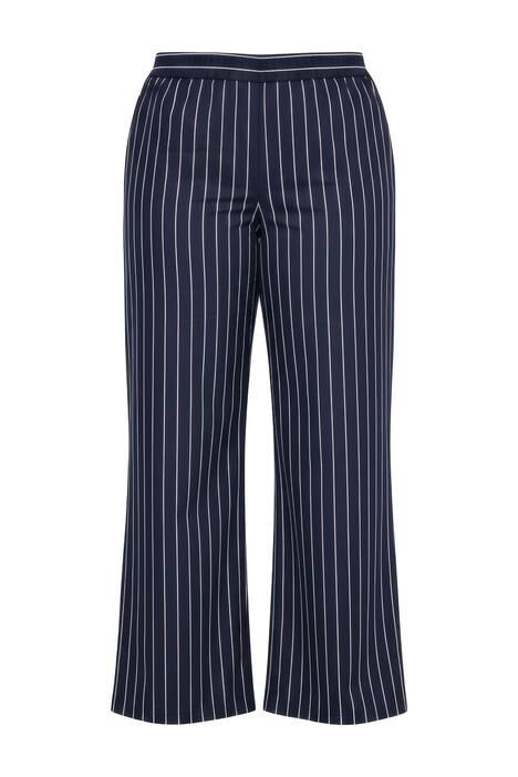 Kalhoty, široké nohavice, vysoký pas, elegantními pruhy