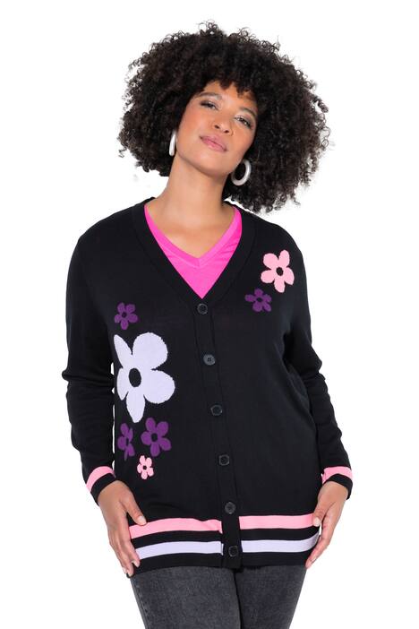 Rozepínací svetr, pohodlný střih