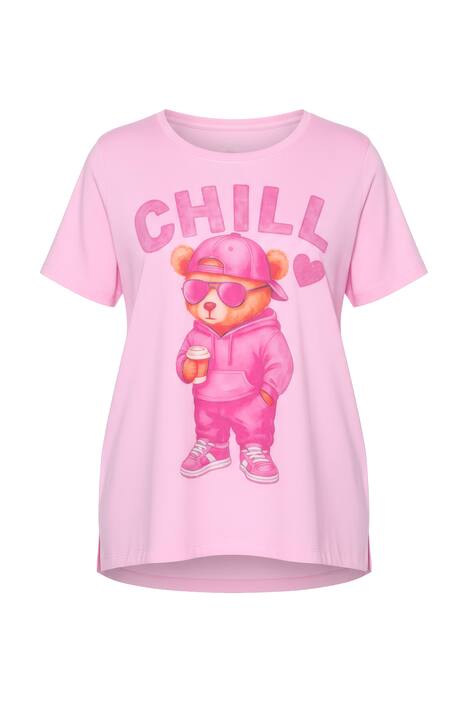 Tričko, teddy motiv, lem vzadu delší