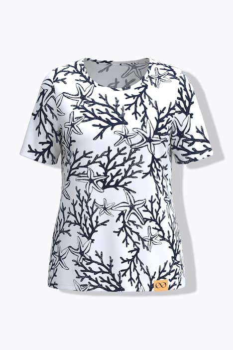 T-shirt, korte mouwen, all-over print, OEKO-TEX