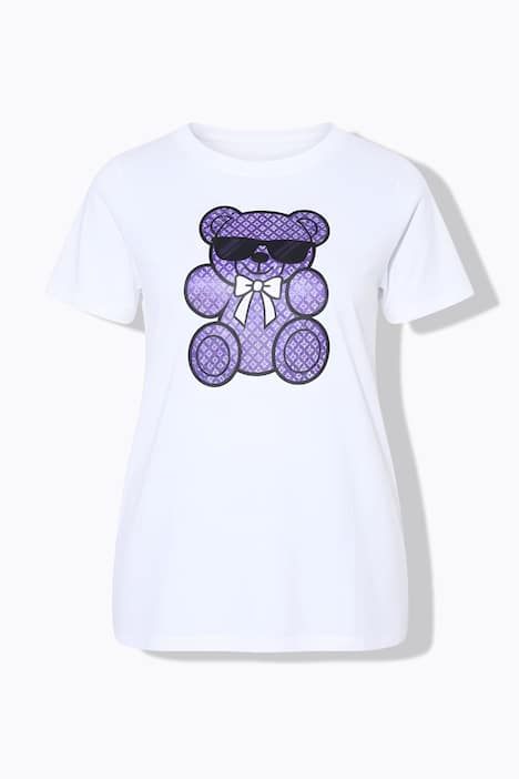 T-shirt, Teddy-motief, korte mouw