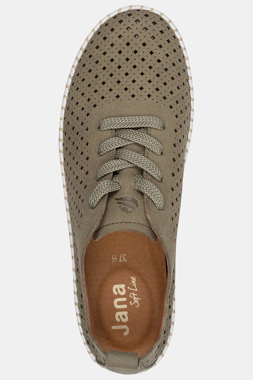 Stora storlekar Hallux-Sneakers, Dam, grön, storlek: 38, Syntetfibrer, Ulla Popken