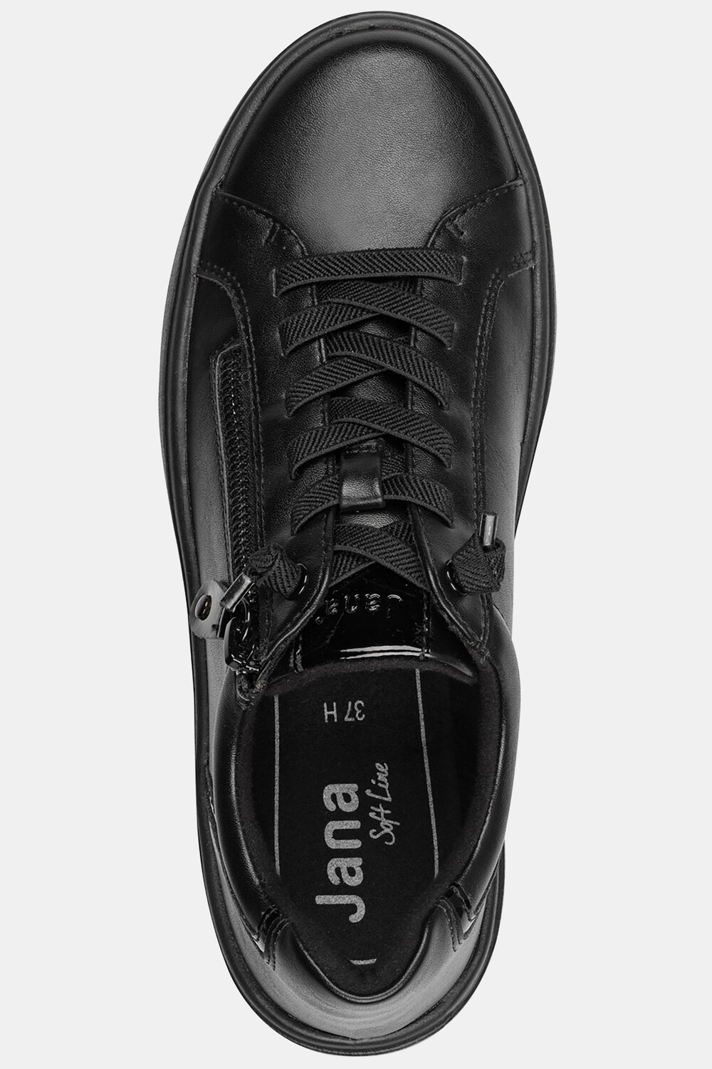 Stora storlekar Sneakers, Dam, svart, storlek: 40, Syntetfibrer, Ulla Popken