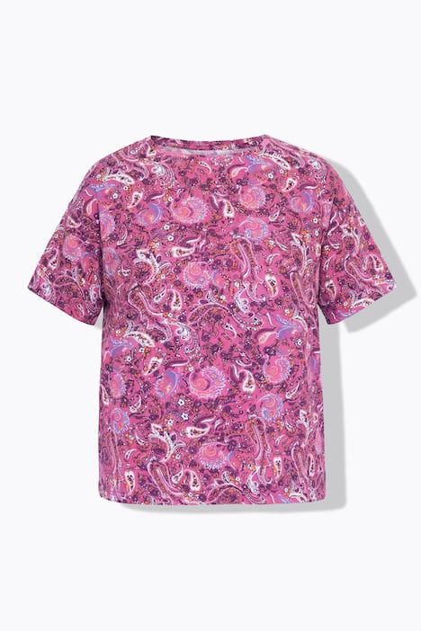 T-shirt, oversized, paisley-print