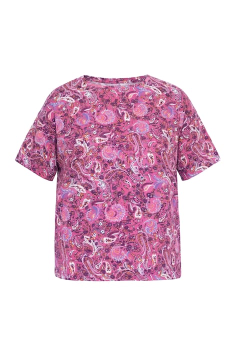 Tričko, oversize, kašmírový potisk