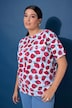T-Shirt, oversized, Strawberry-Print