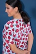 T-Shirt, oversized, Strawberry-Print