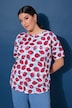 T-Shirt, oversized, Strawberry-Print