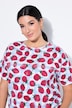 T-Shirt, oversized, Strawberry-Print