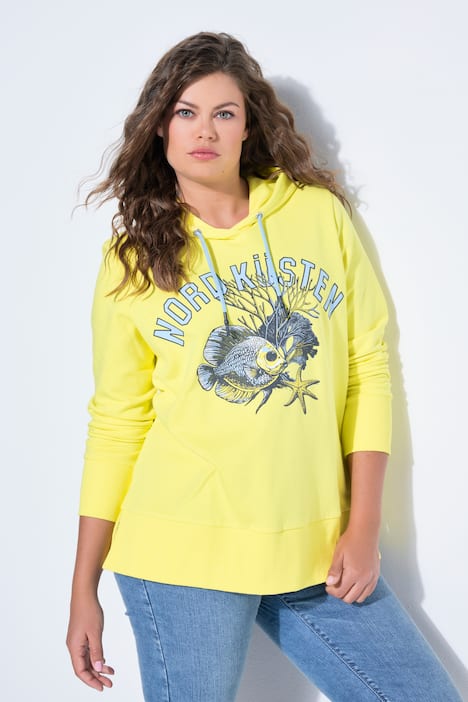 Felpa con cappuccio, stampa e OEKO-TEX