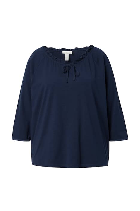 Halenka Carmen, průstřih, 3/4 rukáv, bio-bavlna