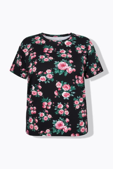 T-shirt, oversized, rozenprint