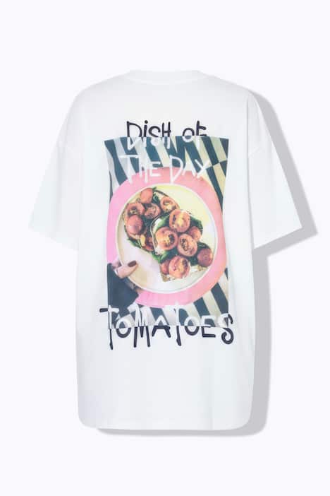 T-Shirt, oversized, Rücken-Foto-Print
