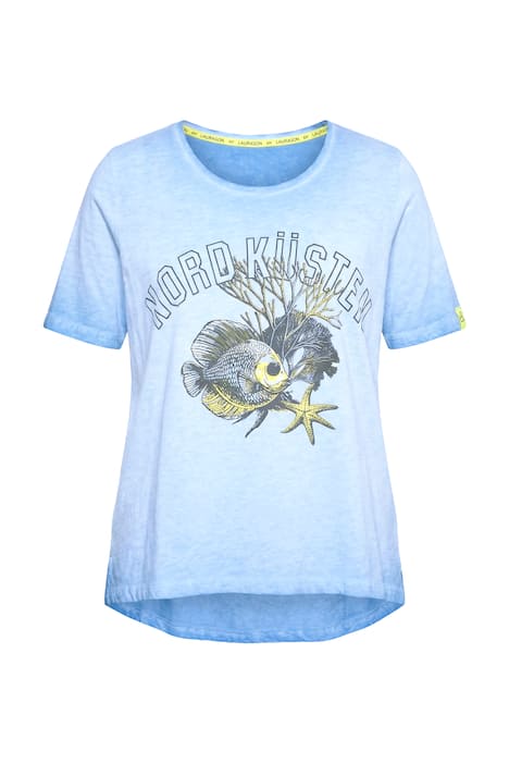 Tričko, barvené za studena, 1/2 rukáv, potisk