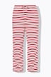 Stribede bukser, vide ben, normal talje, ribjersey
