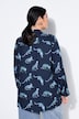 Hemdbluse, Straight Shape, Leoparden, Langarm