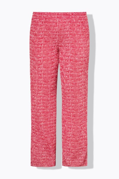 Bukser, brede ben, strutkur, elastisk linning