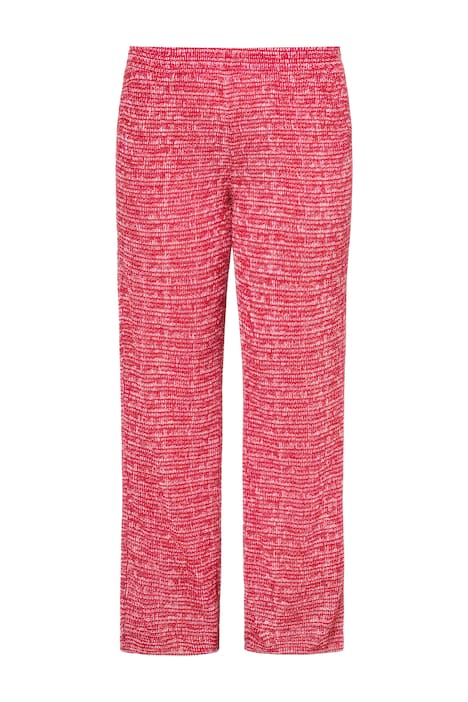 Kalhoty, široké nohavice, struktura, elastický pas