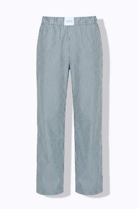 Hose, Wide Legs, Streifen, Patch, Elastikbund