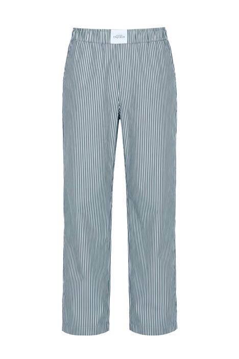 Kalhoty, široké nohavice, pruhy, pačvork, elastický pas