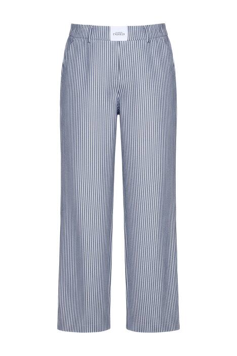 Kalhoty, široké nohavice, pruhy, pačvork, elastický pas