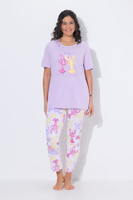 Lobster Print Pajama Set
