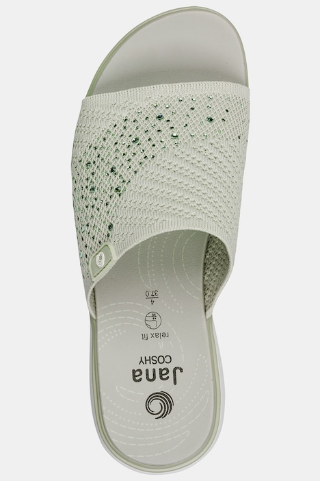 Hallux-Pantolette, Jana Softline, vegan, Weite H