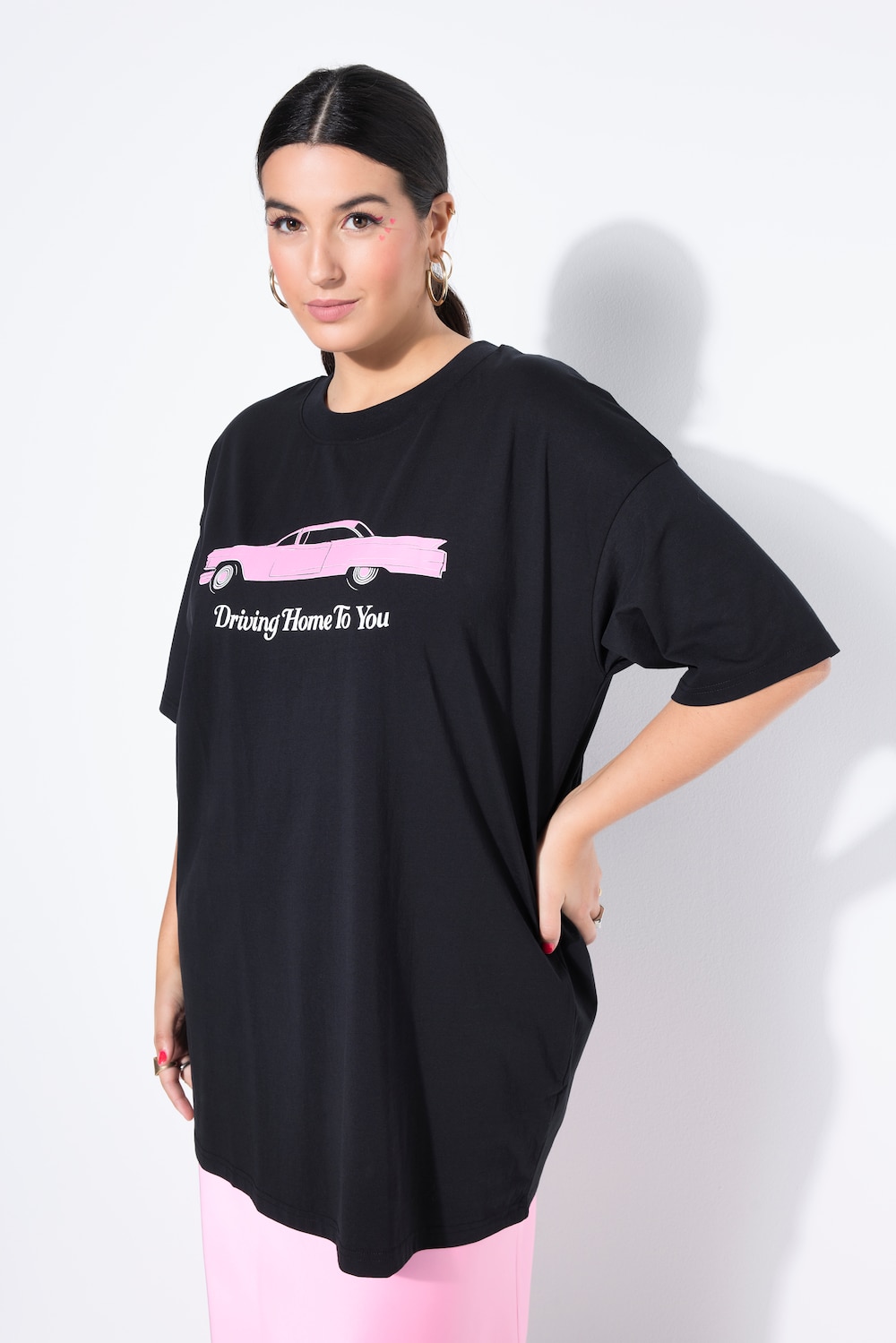 Große Größen T-Shirt, Damen, schwarz, Größe: 54/56, Baumwolle, Studio Untold