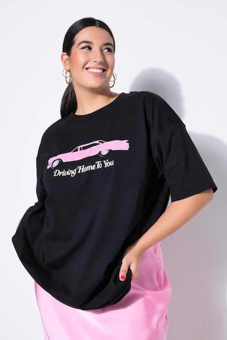 T-shirt, auto-print, korte mouwen