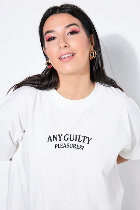 T-Shirt, oversized, Rücken Strawberry-Print