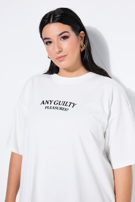 T-Shirt, oversized, Rücken Strawberry-Print