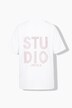 T-Shirt, Glitzersteinchen auf dem Rücken