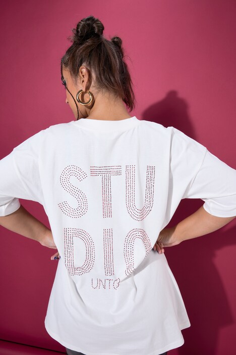 T-Shirt, Glitzersteinchen auf dem Rücken